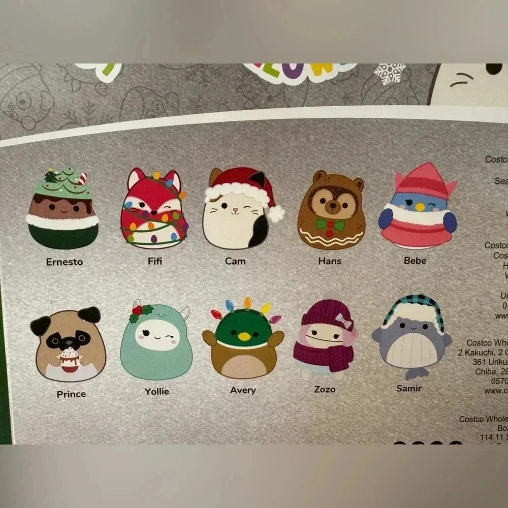 🚫SOLD🚫 Original Squishmallows Holiday Ornament Set - Picture 7 of 9